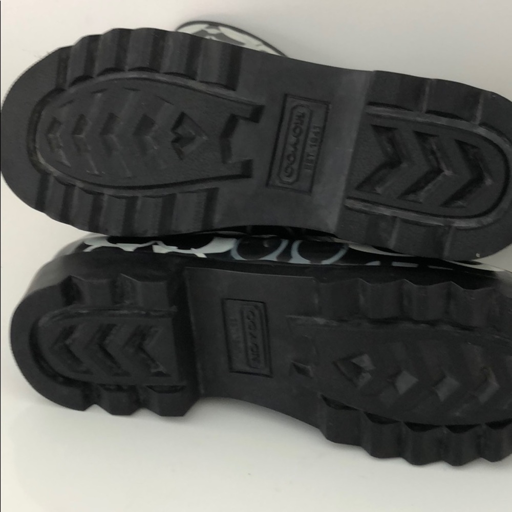 COACH AUTHENTIC SIGNATURE HIGH RAIN BOOTS - Picture 7 of 7